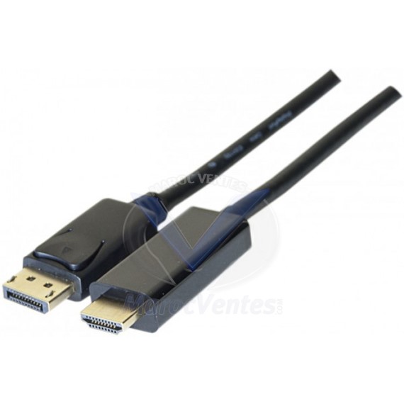 CÂBLE DISPLAYPORT 1.2 M TO HDMI 2.0M CÂBLE-2M 128059