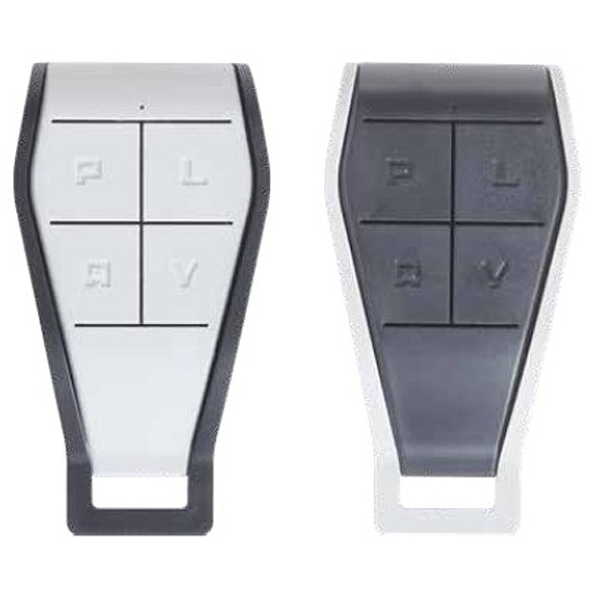 Paire de Télécommande 4 Canaux 433MHz Couleur Inversé Gris/Gris Clair KPLAY4R