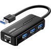 Adaptateur Ugreen HUB USB 3.0 vers 3 Ports USB 2.0 RJ45