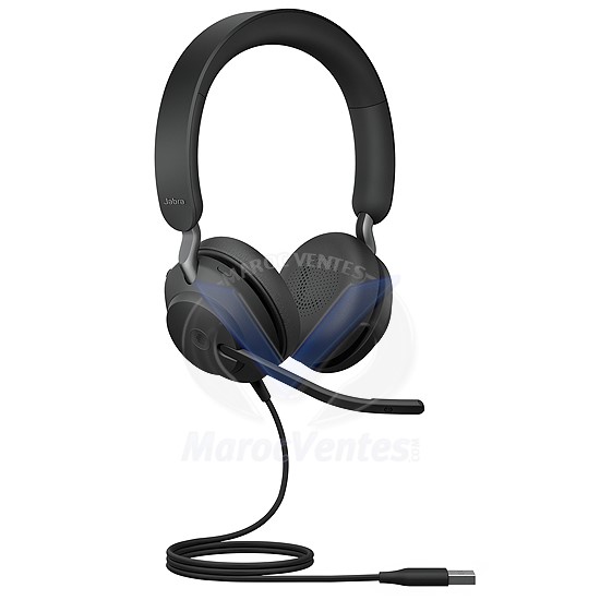 Micro-Casque Evolve2 40 MS Stereo Filaire Arceau Bureau/Centre d