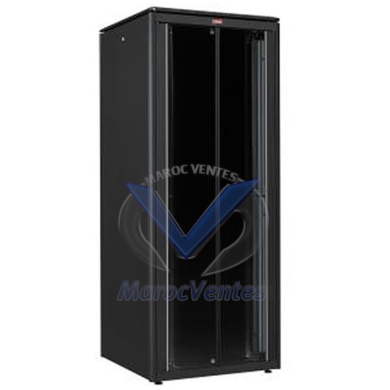 Armoire Dynamic 19" 800/800 a Double Porte en Verre 36U LN-FS36U8080-BL-111