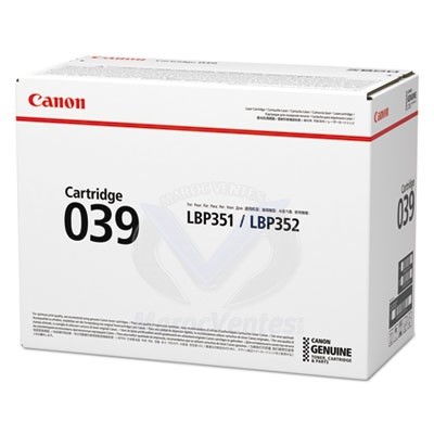 CANON CATRIDGE 039  TONER ORIGINAL NOIR 11000 pages 0287C001AA