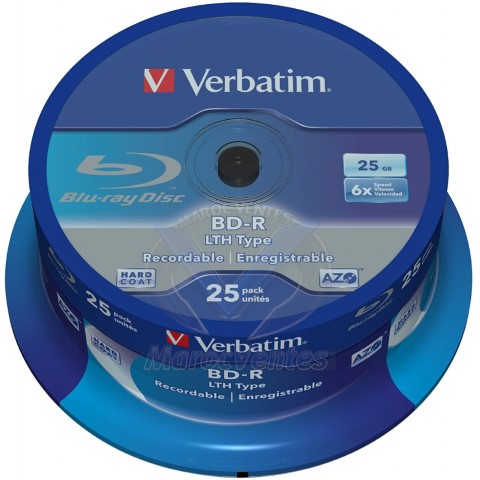 BLU RAY BD-R EN 25 PACK SPINDLE 43772