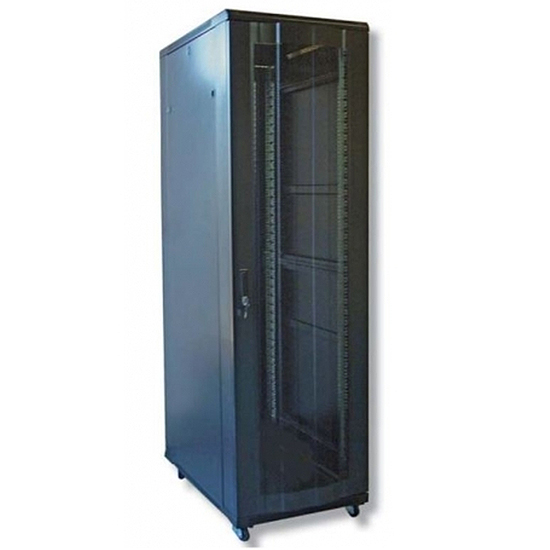 COFFRE INFORMATIQUE 47U 800*800*2200MM + 2 ETAGERE + ROULETTE AVEC PIED + VENTILATEUR*4 47U88