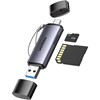 Lecteur de Carte SD Micro SD USB C USB 3.0 2 en 1 Adaptateur