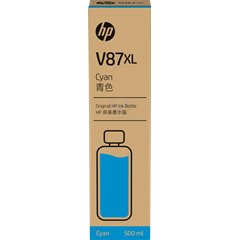 Cartouche D'encre Cyan HP V87XL 500 ml en Bouteille pour T858 T908 7FN95A