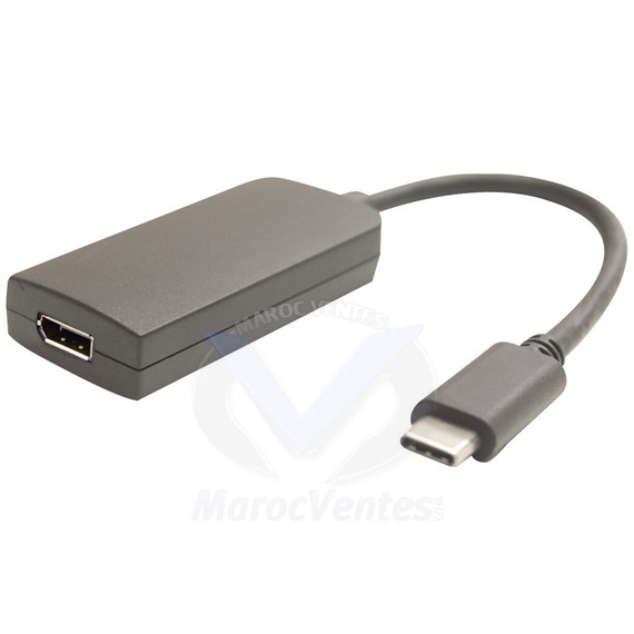 NEKLAN Adaptateur USB3,1 type C mâle vers Display Port 1,2 femelle - 0 2m 9051273