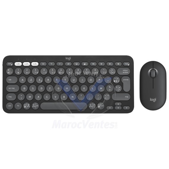 Clavier et Souris sans Fil Pebble 2 Combo TONAL GRAPHITE 920-012209