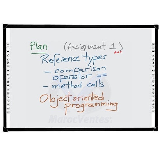 TABLEAU BLANC INTERACTIF, TACTILE AU DOIGT ET AU STYLET IRB4-82TW