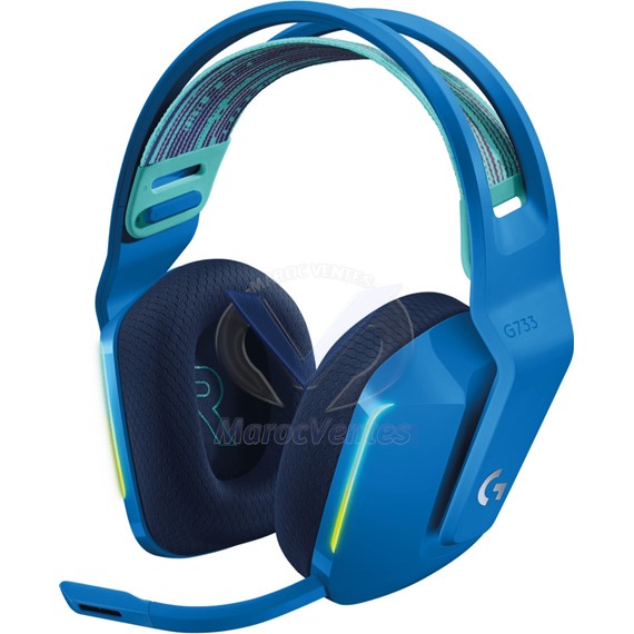 Casque Gaming sans Fil RGB G733 LIGHTSPEED BLEU 981-000943