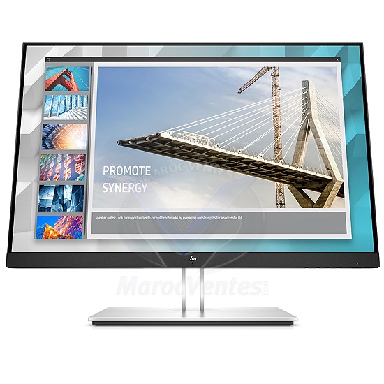 Ecran HP E-Series E24i G4 (61 cm) 24" 1920 x 1200 pixels WUXGA Noir/Argent 9VJ40AA