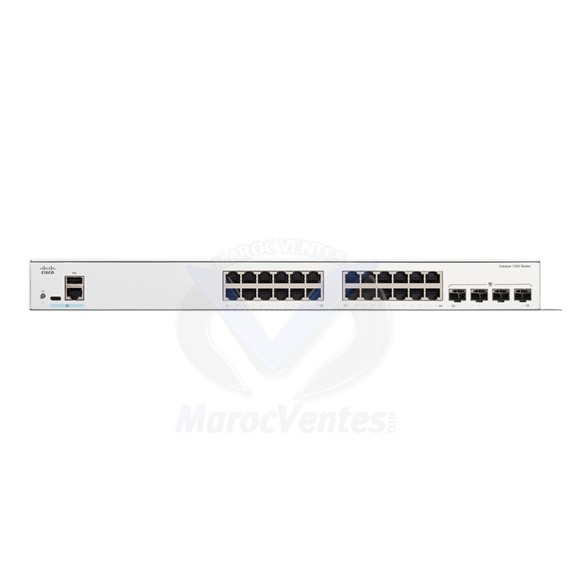 Commutateur Catalyst 1200 24 ports 10/100/1000 + 4 ports SFP 1GE Manageable Géré L2/L3 C1200-24T-4G