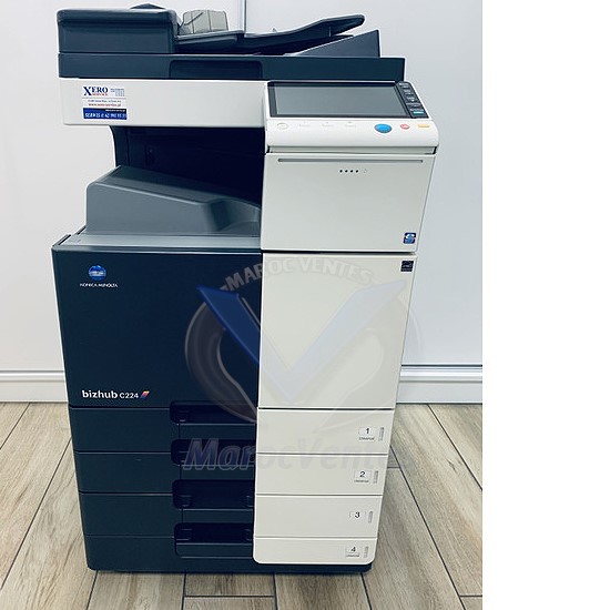 Imprimante Couleur Multifonction laser recto/verso Bizhub C224