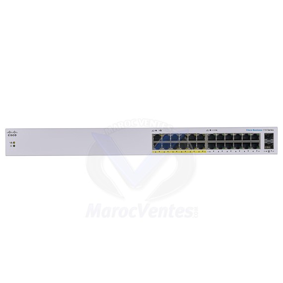 CBS110 GE 24 Ports Non Géré PoE Partiel, 2x1G SFP Partagé CBS110-24PP-EU