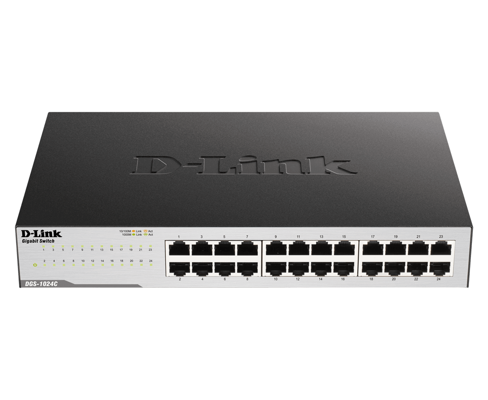 Switch Non Administrable D-LINK 24 ports Gigabit Green Ethernet DGS-1024D/E