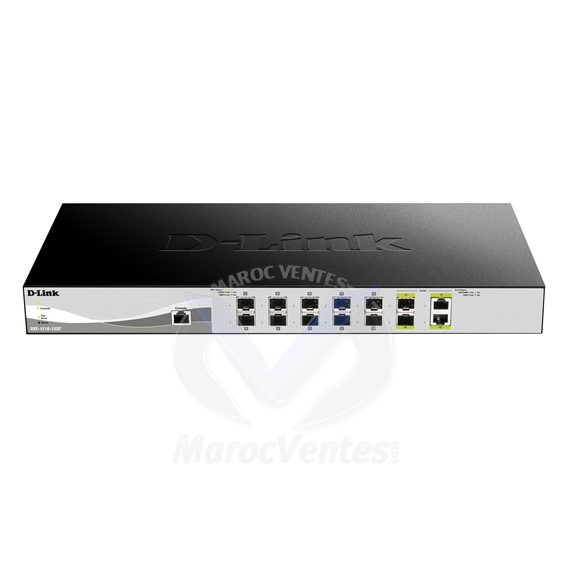 SWITCH SMRT 10PORTS GIGA SFP+ + 2 COMBO/SFP+ LES 2 COMBO SONT 10 GIGA CUIVRE/SFP+ DXS-1210-12SC