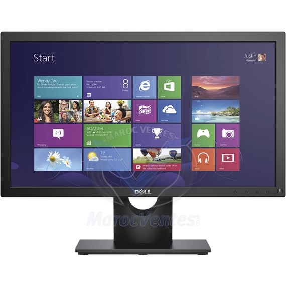 Ecran 20 Moniteur 49.4cm(19.5") Port VGA pour Vostro Black EUR E2016HV