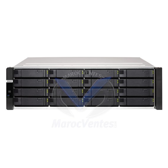 QNAP SERVEUR NAS DUAL CONTROLLER RACK 16 BAIES 64 GB RAM, 0TB DISKLESS ES1686DC-R2-2123IT