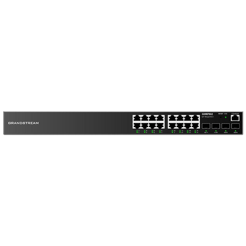 Switch Réseau Administré Niveau 2+ 16 Ports Ethernet Gigabit 4 Ports SFP Gigabit Non PoE