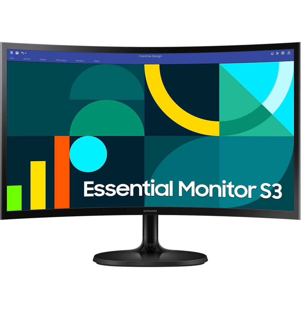 Moniteur CURVED SERIE D 24" Essential S3 S36GD Full HD VGA HDMI
