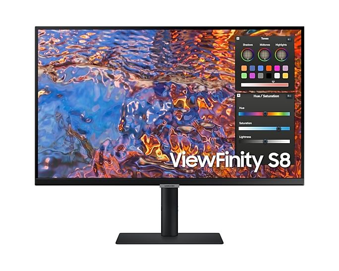 Moniteur Flat ViewFinity S8 S80PB 4K UHD IPS 27'' 16:9 3-Borderless HAS USB-C UHD
