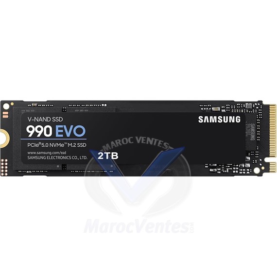 SSD M.2 (2280) 2TB SAMSUNG 990 EVO (PCIE 4.0 COMPATIBLE PCIE 5.0 /NVME ) UP TO 5000 MZ-V9E2T0BW