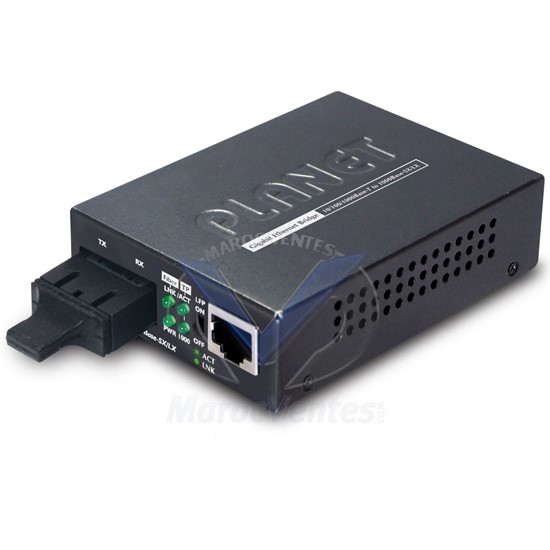CONVERTISSEUR SM PLANET 10/100/1000 BAS -T TO 1000BASE-LX PLCVGT802S