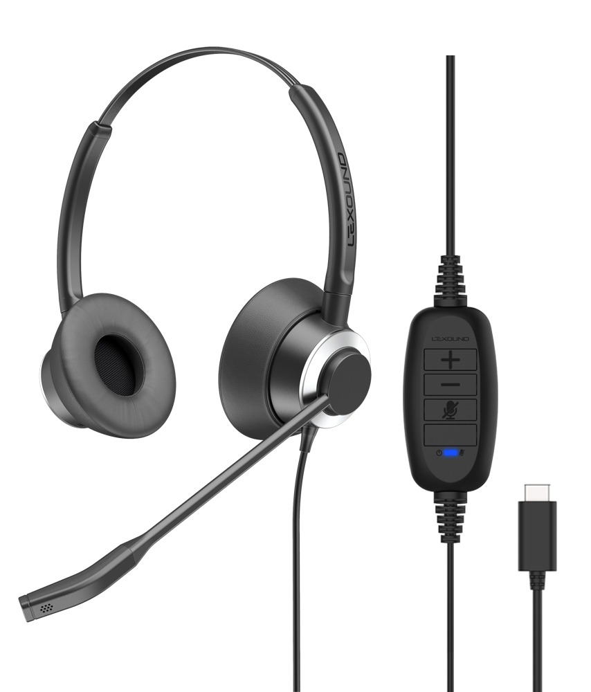 Casque Binaural Connexion USB-C Cordon USB C-BX PRO 5000 B USB-C BX