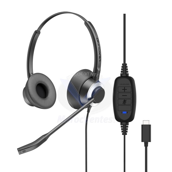 Casque Binaural UC Connexion USB-C Cordon USB C-RX PRO 5000 B USB-C RX