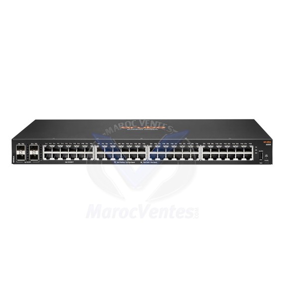 Aruba 6000 48G Switch Manageable 48 Ports 10/100/1000 Mbps + 4 SFP Géré L3 R8N86A