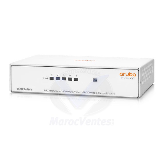 Commutateur Non Manageable Aruba Instant On 1430 5G 5 ports 10/100/1000 Non-Géré L2 R8R44A