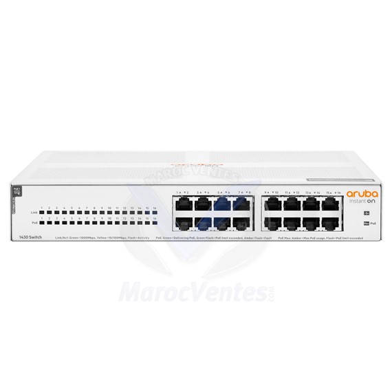 Aruba Instant On 1430 16G Class4 PoE 124W Switch R8R48A