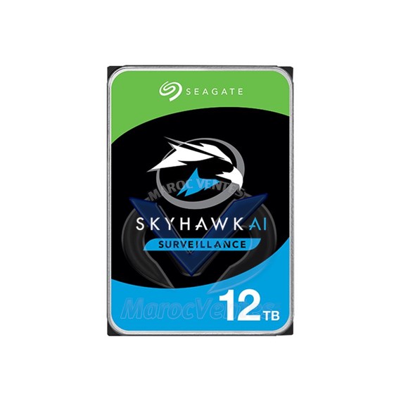 Disque Dur Interne 12 TB SKYHAWK SURVEILLANCE AI SATA III 3.5" ST12000VE001