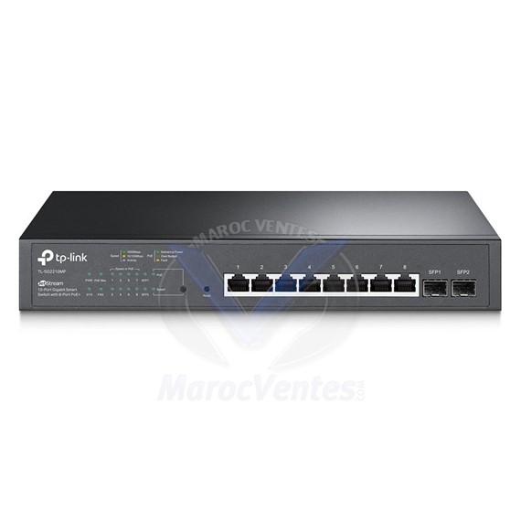 Smart Switch JetStream 10 Ports Gigabit avec 8 Ports PoE+ TL-SG2210MP