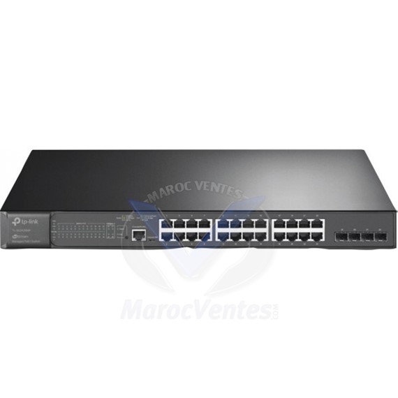 Switch JetStream Administrable 28 Ports Gigabit L2 avec 24 Ports PoE+ Géré L2/L3 & 4 SFP TL-SG3428MP