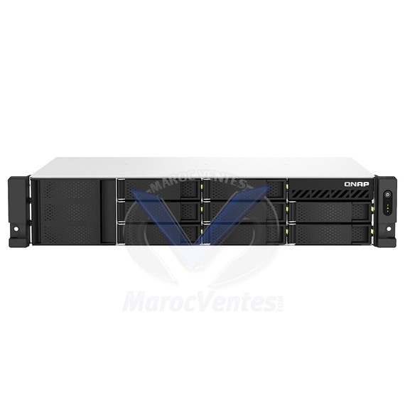 SERVEUR NAS RACKABLE 8 BAIE 4 GB RAM 0 DISKLESS  (2 U) AMD Ryzen V1500B Quad-core (4 cœurs) TS-873AEU-4G