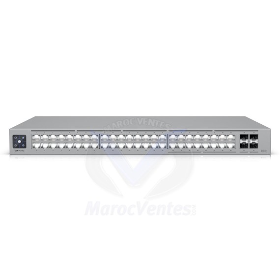 Switch PoE 32 Ports + 16 Ports 2,5 GbE + 2 Ports SFP+ 10 Gbps dédiés Usw-Pro-Max-48-Poe