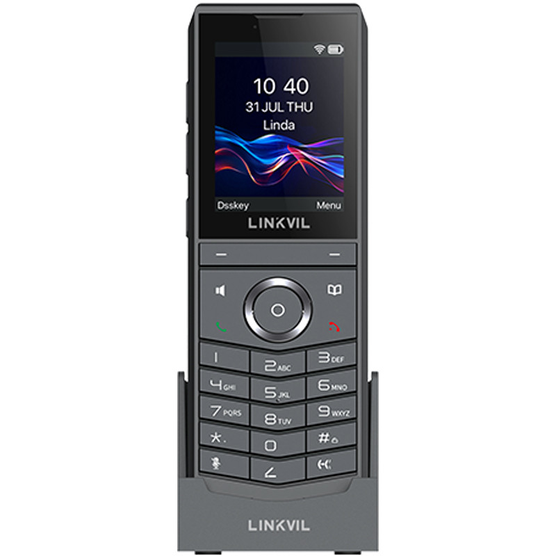 Téléphone IP Portable Wi‑Fi 6 8 Comptes SIP / 8 lignes Ecran Couleur 2.4" W620W