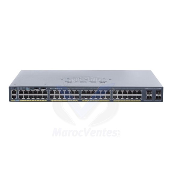 Commutateur - Géré 48 x 10/100/1000 (PoE+) + 2 x 10 Gigabit SFP+ WS-C2960X-48FPD-L