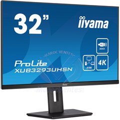 PROLITE Ecran 32 Pouces avec Commutateur KVM Dock USB-C et RJ45 (LAN) HDMI DisplayPort USB-C