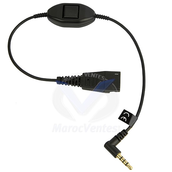 Link Cordon Telephone Mobile pour I-phone 7, QD to jack 3.5 mm 8800-00-103