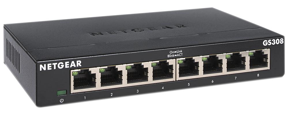 SWITCH NON MANAGEABLE 8 PORTS GIGABIT