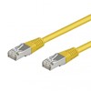 CORDON 1M CAT6A/FTP CCA PVC JAUNE LINKTECH LIN-1M_FTP/J