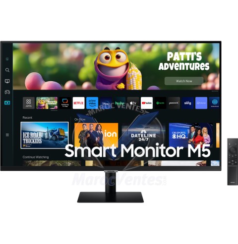 Moniteur Flat 27" SMART Serie 7 FULL HD Serie 5 Noir LS27CM500EMXZN