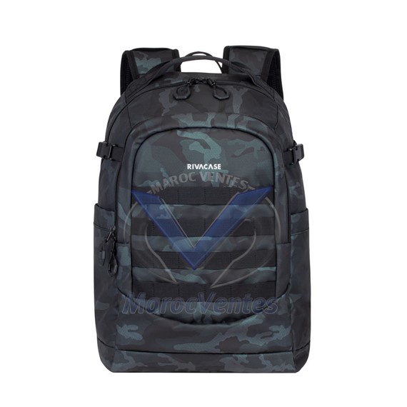 7631 Navy Camo Sac à Dos Urbain 28 Litres 15,6" Riva_7631