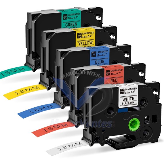 RUBAN AIMO D480BT NOIR/BLEU 18MM COMPATIBLE AVEC  BROTHER 4B51Z