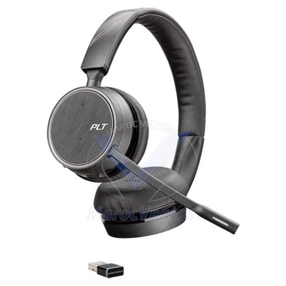 Casque Voyager 4220 UC stéréo professionnel Bluetooth avec dongle USB 211996-101