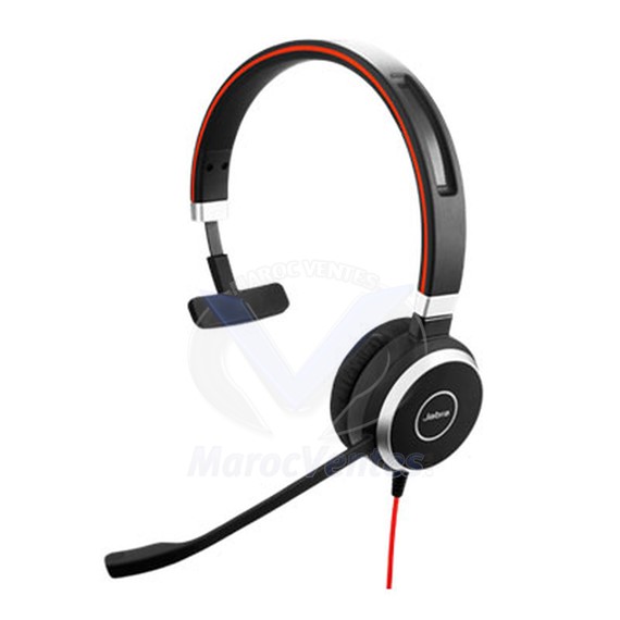 Micro-casque filaire Evolve 40 UC mono pour softphones VoIP mobiles et tablettes 6393-829-209