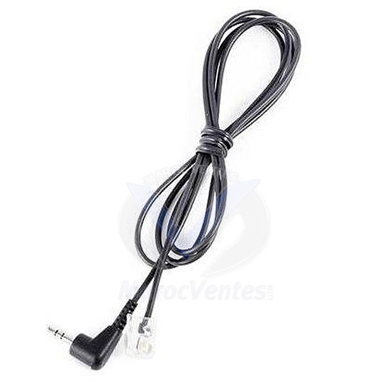 Câble pour Casque Micro GN Netcom 2.5mm à RJ-9 8800-00-75