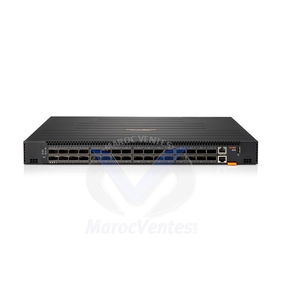 Aruba 8325-32C 32-port 100G QSFP+/QSFP28 Front-to-Back 6 Fans and 2 DC Bundle JL859A